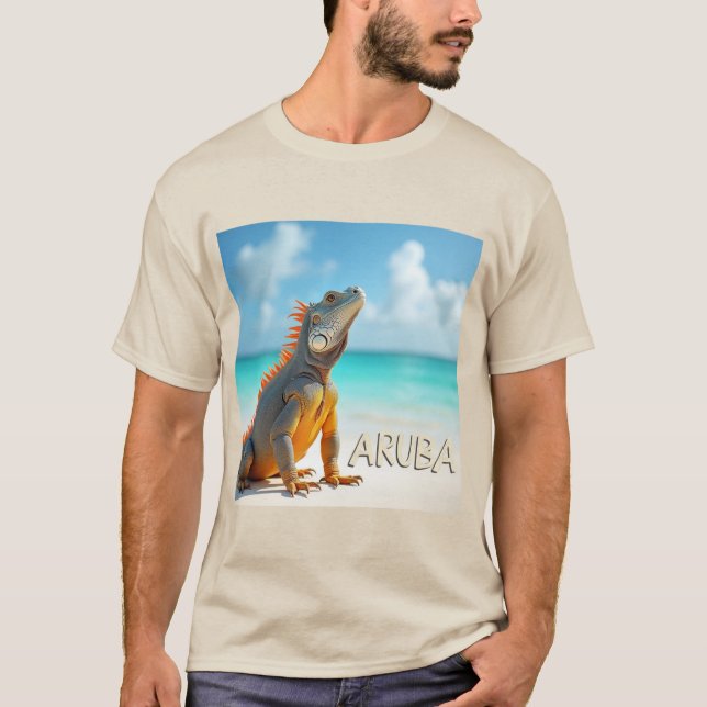 Aruba and curacao amazing lizards T-Shirt (Front)