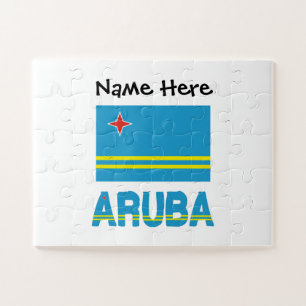 Aruba Aruban Flag Personalized  Jigsaw Puzzle