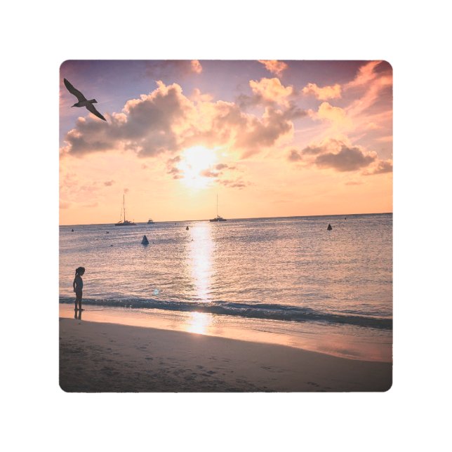 Aruba at Sunset Metal Art (Front)