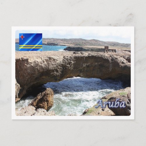 Aruba _ Baby Natural Bridge _ Postcard
