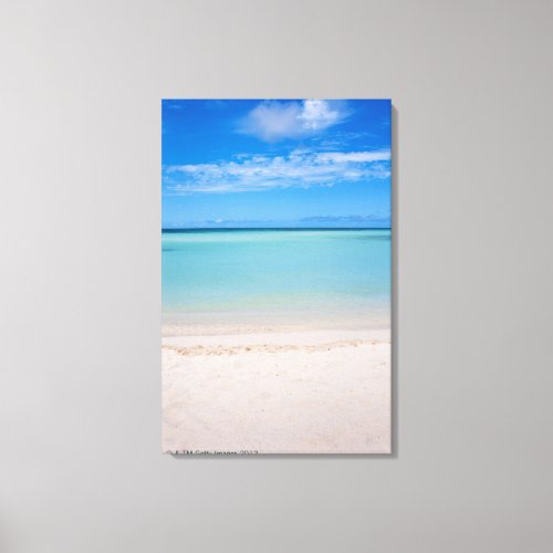 Aruba beach and sea 3 canvas print