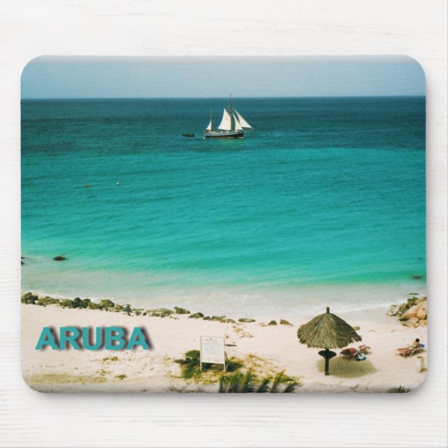 Aruba_beach  Mousepad (Front)
