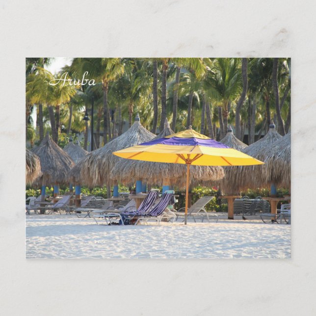 Aruba, Beach, Photography, Postcard (Front)