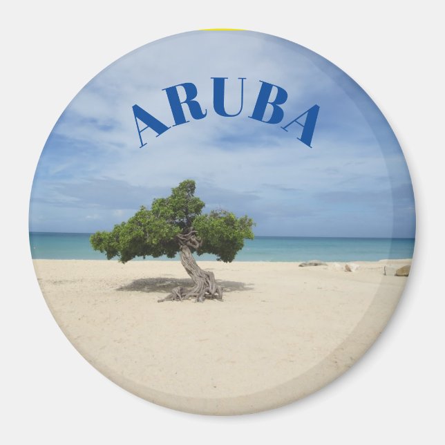 Aruba Beach Scene Magnet  (Front)