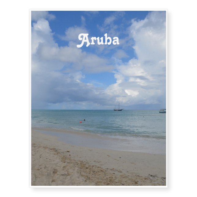 Aruba Beach Temporary Tattoos (Front)