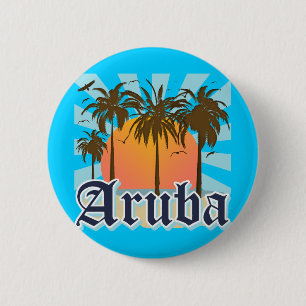 Aruba Beaches Sunset Button