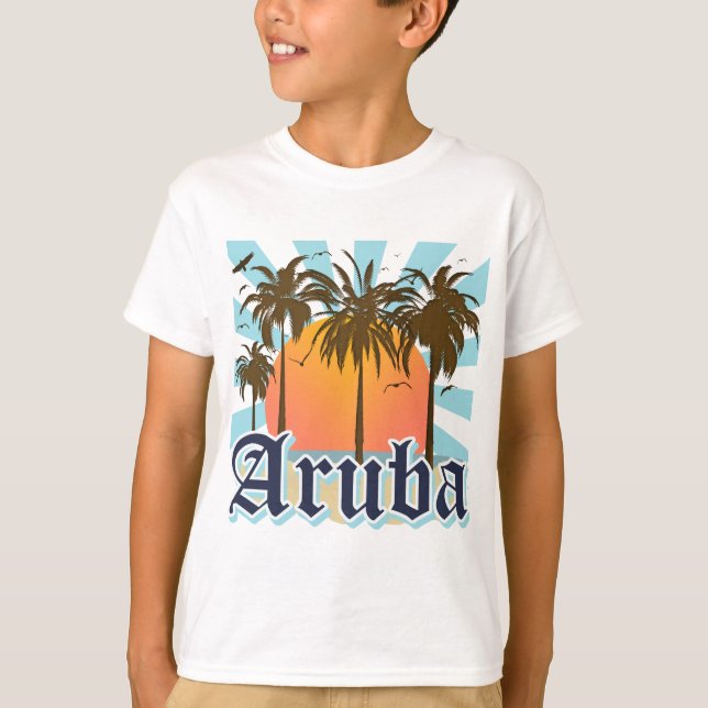 Aruba Beaches Sunset T-Shirt (Front)