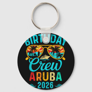 Aruba birthday crew vacation 2026 family matching  keychain