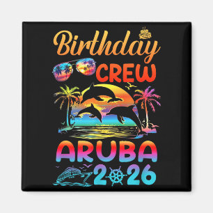 Aruba Birthday Trip Vacation 2026 Matching Group Magnet