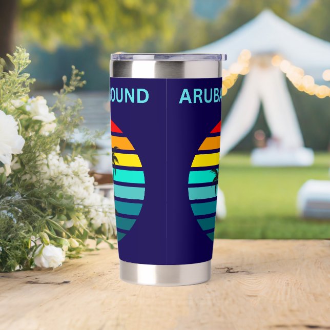 aruba bound sunset insulated tumbler (Wedding)