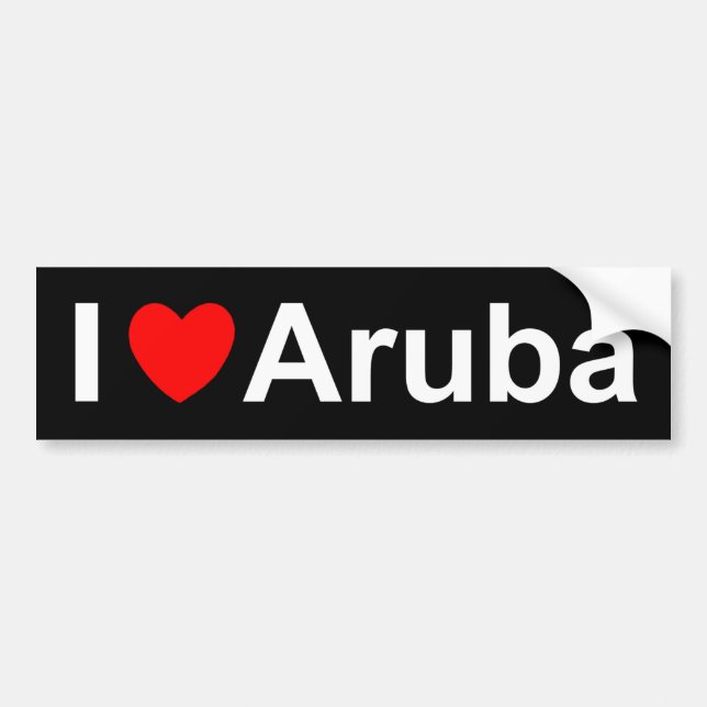 Aruba Bumper Sticker (Front)