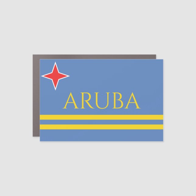 aruba car magnet (Front)