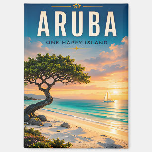 🌴 Aruba Caribbean Beach Escape ☀️ Magnet