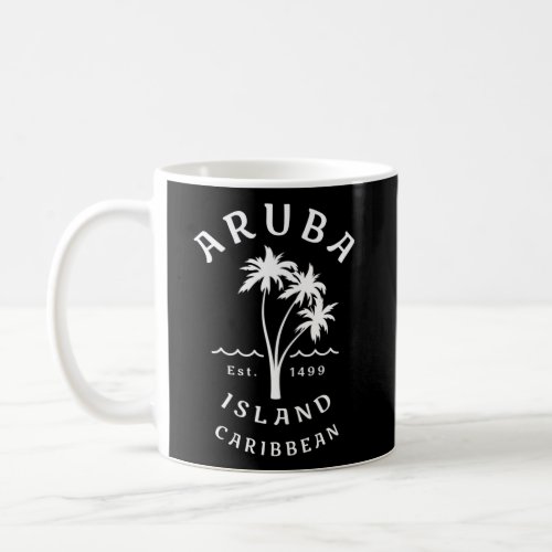 Aruba Caribbean Beaches Novelty Palm Tree Coffee Mug