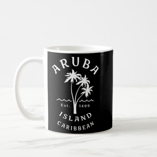 Aruba Caribbean Beaches Novelty Palm Tree  Coffee Mug