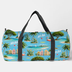 Aruba Caribbean Island lighthouse travel souvenir Duffle Bag