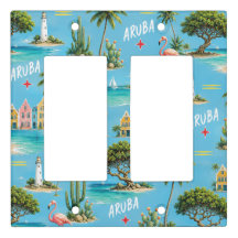 Aruba Caribbean Island lighthouse travel souvenir