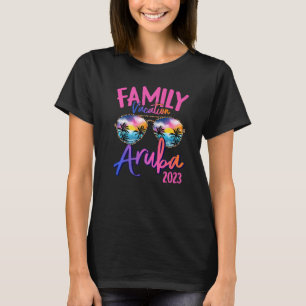 Aruba Caribe 2023 Sunglasses Theme Family Vacation T-Shirt