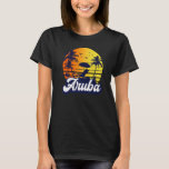 Aruba Caribe Sunset Beach Retro Premium T-Shirt