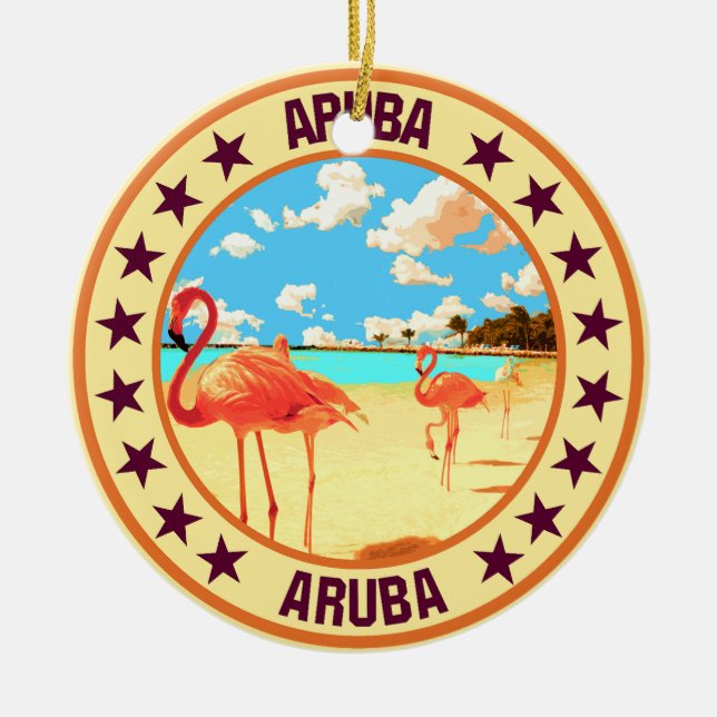 Aruba                                              ceramic ornament (Front)