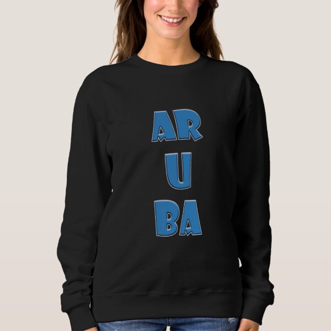 Aruba Colorful Words Sweatshirt (Front)