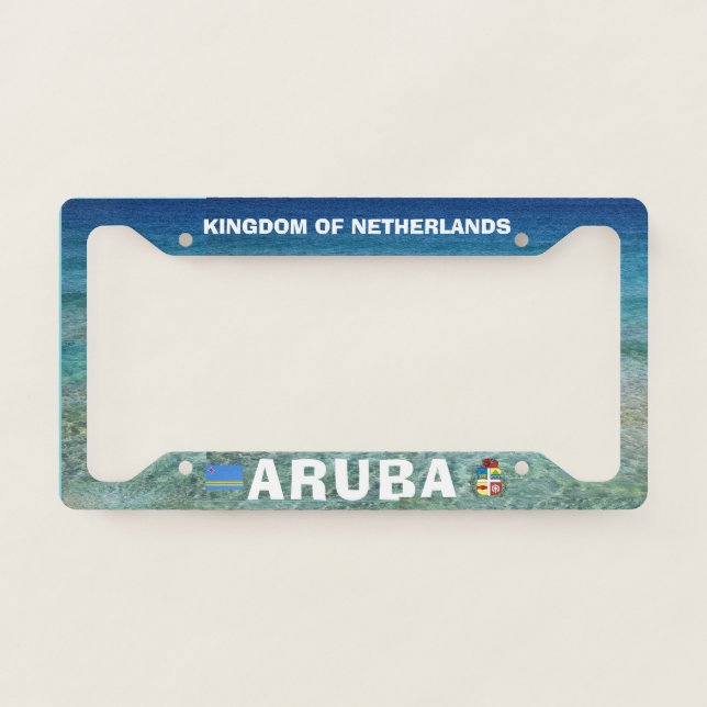 Aruba Custom License Plate Frame (Front)