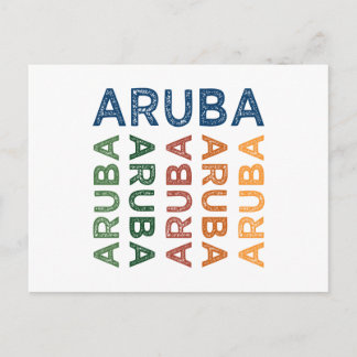 Aruba Cute Colorful Postcard