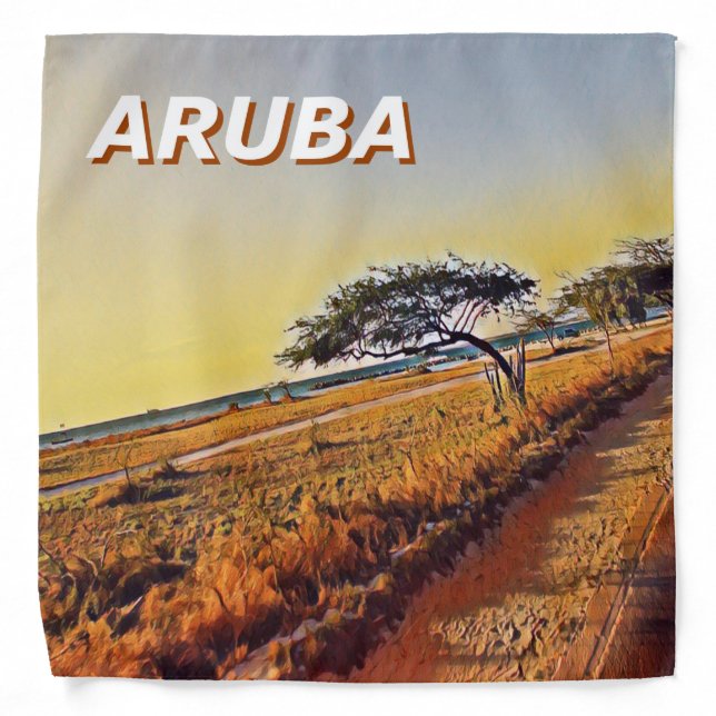 Aruba Divi Divi Trees Bandana (Front)