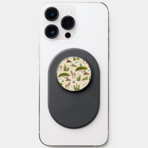Aruba divi tree, donkey, iguana, cactus PopSocket