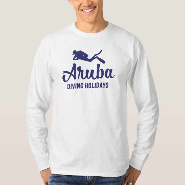 Aruba Diving Holidays Scuba Diver T-Shirt (Front)