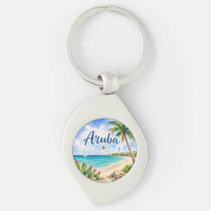Aruba Dutch Caribbean Island travel souvenir Keychain
