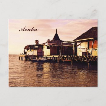 Aruba  Early Morning Pier Postcard by myworldtravels at Zazzle