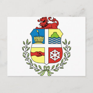 aruba emblem postcard
