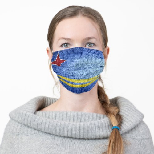 Aruba Flag Adult Cloth Face Mask
