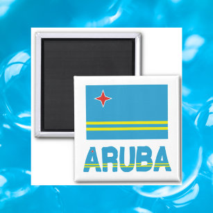 Aruba Flag and Aruba Magnet