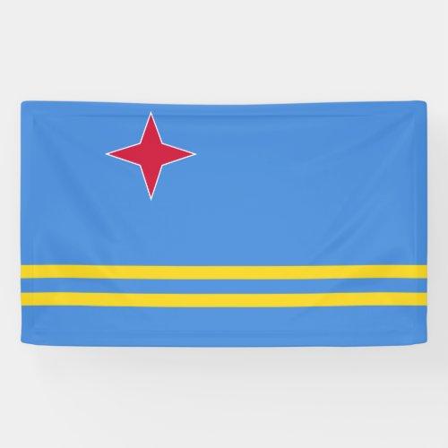 Aruba Flag Banner