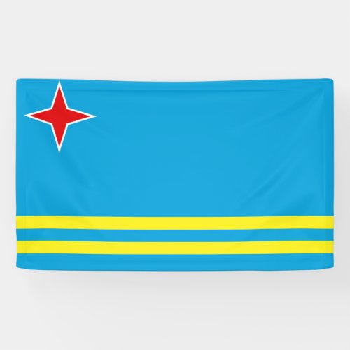 Aruba Flag Banner
