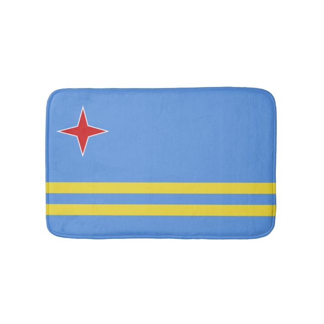 Aruba flag bath mat (Front)