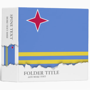 Aruba flag binder
