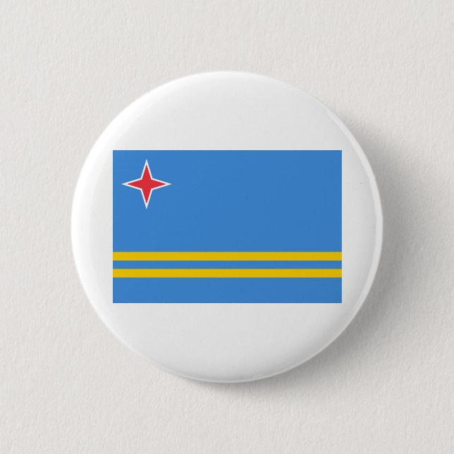 Aruba Flag Button (Front)