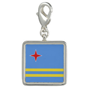 Aruba flag charm