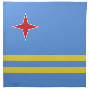 Aruba flag cloth napkin