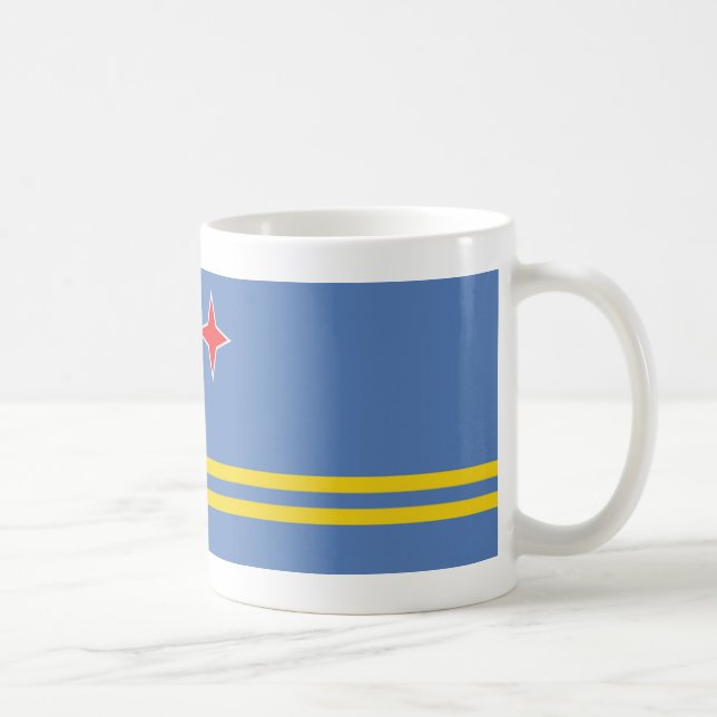 Aruba flag coffee mug (Right)