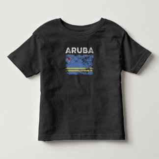 Aruba Flag Distressed - Aruban Flag Toddler T-shirt