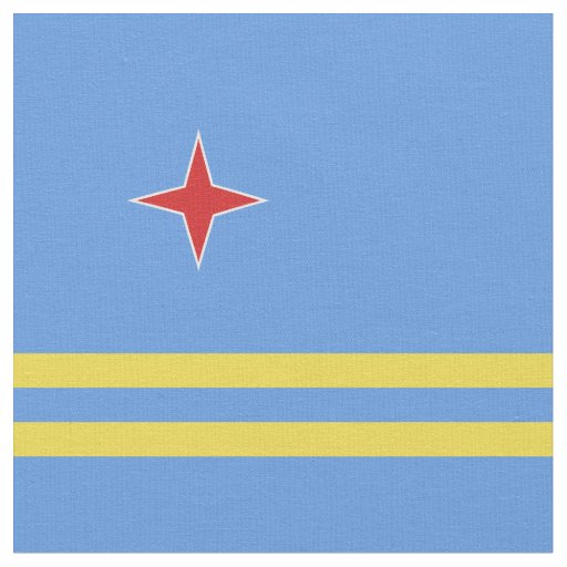 Aruba flag fabric