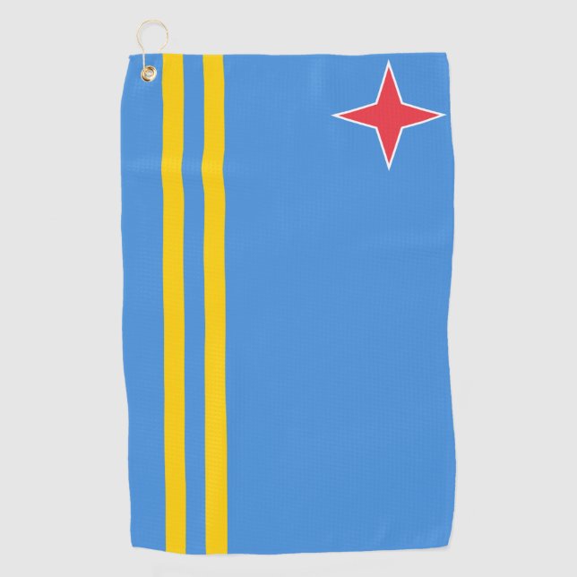 Aruba flag Golf Towel (Front)
