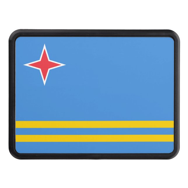 Aruba flag hitch cover (Front)