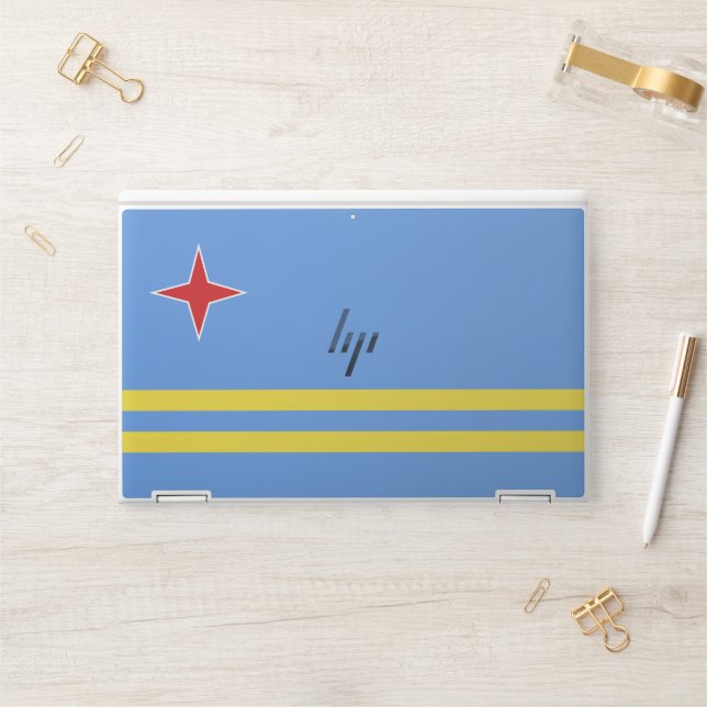 Aruba flag HP laptop skin (Desk)