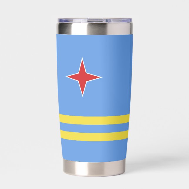 Aruba flag insulated tumbler (Front)