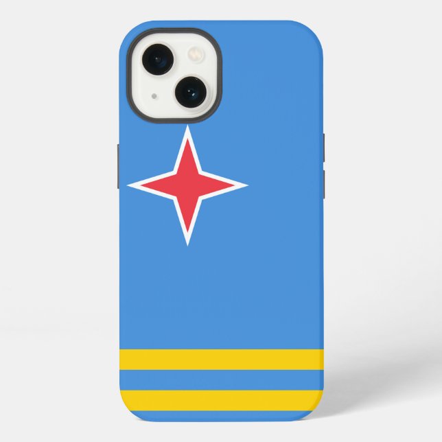 Aruba flag iphone case (Back)